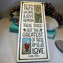 Load image into Gallery viewer, Christian Blessing Wall Art, Bible Quote Gift, Ceramic Wall Plaque, New Home Gift, Wedding Gift, Religious Prayer, Encouragement Prayer
