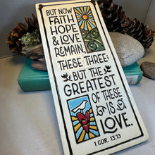 Load image into Gallery viewer, Christian Blessing Wall Art, Bible Quote Gift, Ceramic Wall Plaque, New Home Gift, Wedding Gift, Religious Prayer, Encouragement Prayer
