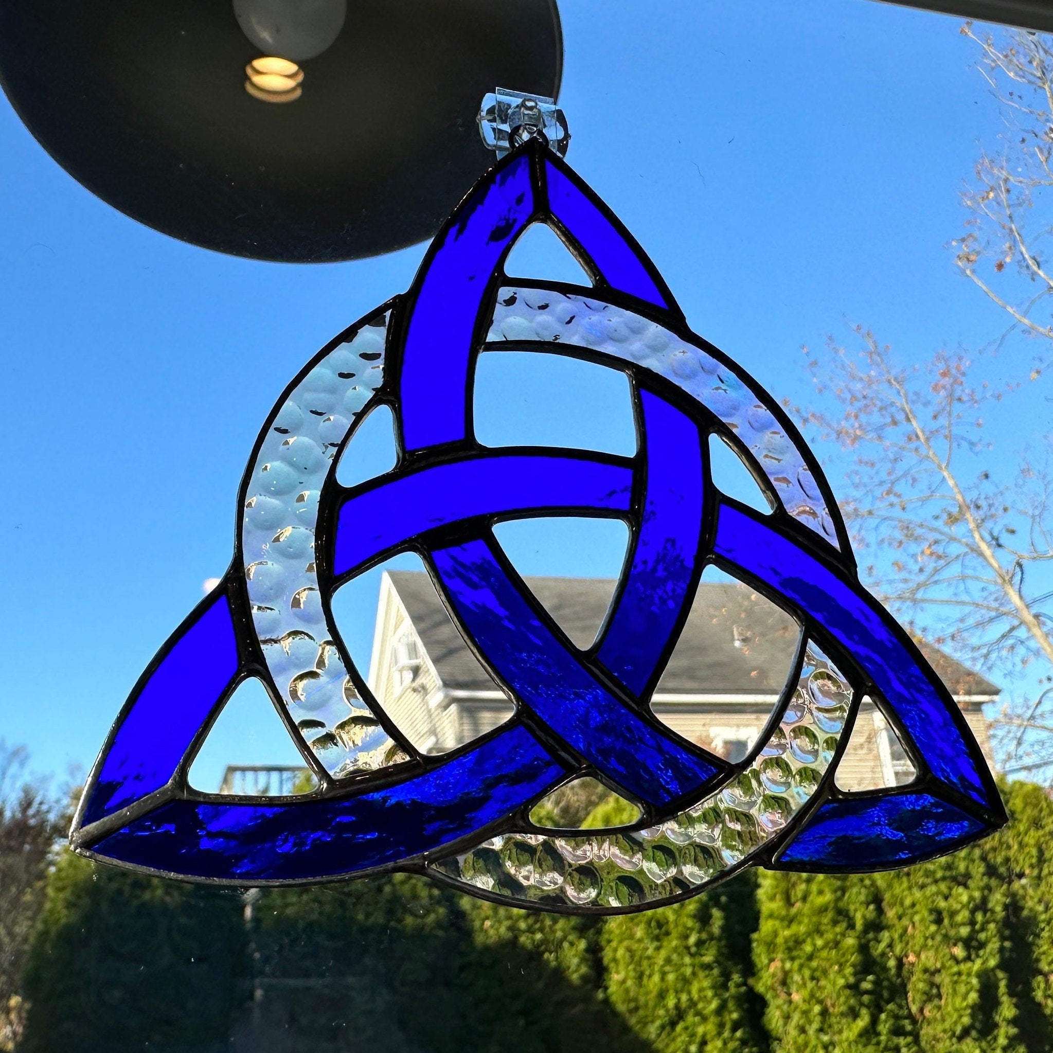 Trinity Knot Stained Glass Suncatcher