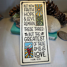 Load image into Gallery viewer, Christian Blessing Wall Art, Bible Quote Gift, Ceramic Wall Plaque, New Home Gift, Wedding Gift, Religious Prayer, Encouragement Prayer
