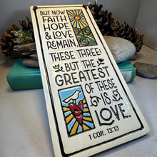 Load image into Gallery viewer, Christian Blessing Wall Art, Bible Quote Gift, Ceramic Wall Plaque, New Home Gift, Wedding Gift, Religious Prayer, Encouragement Prayer
