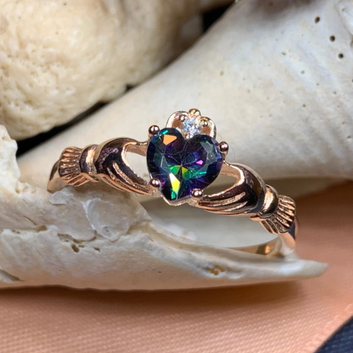 Donnybrook Claddagh Ring – Celtic Crystal Design Jewelry