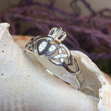 Load image into Gallery viewer, Irish Claddagh Trinity Knot Ring
