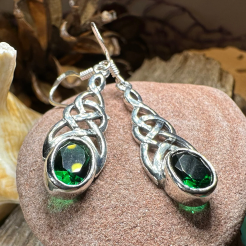 Ciara Celtic Knot Earrings – Celtic Crystal Design Jewelry