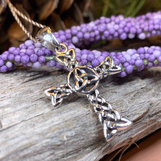 Trinity hot sale cross necklace